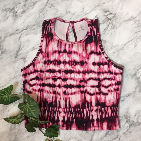 Decree Tops - ☀️FINAL☀️Decree Crop Top Size Medium Pink & Black